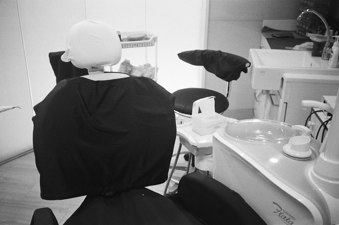 Modern dental treatment chair set up for a root canal evaluation appointment
